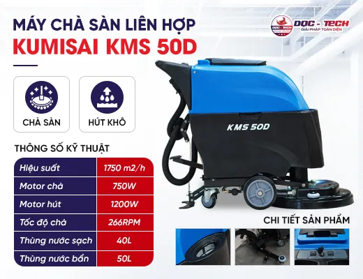 Máy chà sàn liên hợp Kumisai KMS 50D
