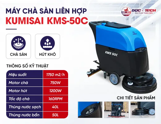 Máy chà sàn liên hợp Kumisai KMS-50C