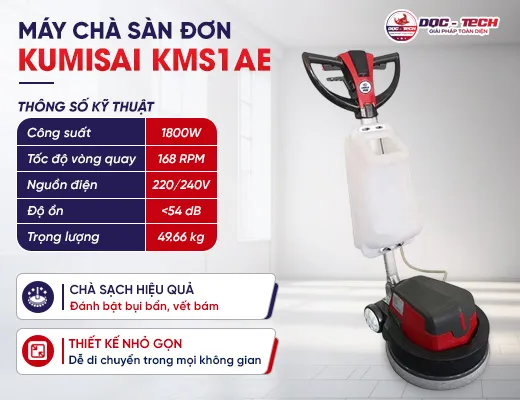 Máy chà sàn nhà xưởng Kumisai KMS1AE