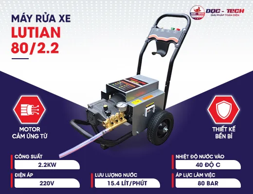 Máy rửa xe cao áp Lutian 80/2.2