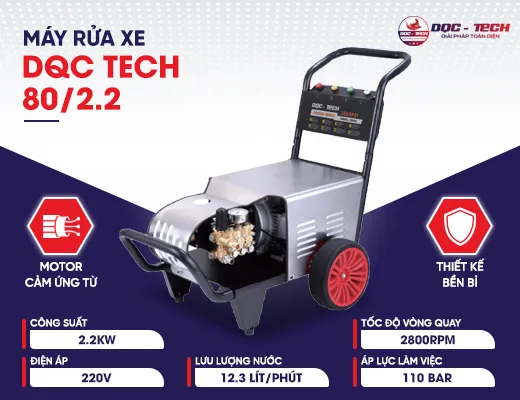 Máy rửa xe cao áp DQC Tech 80/2.2