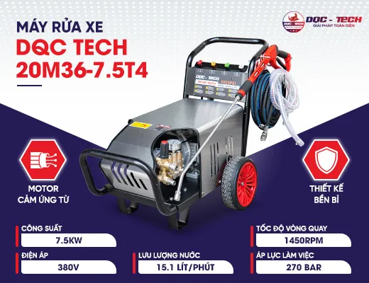 Máy rửa xe cao áp DQC Tech 20M36-7.5T4