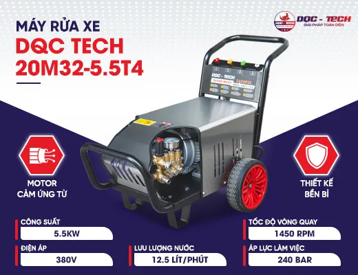 Máy rửa xe cao áp DQC Tech 20M32-5.5T4