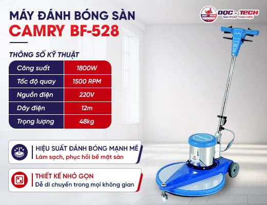 Máy đánh bóng sàn tốc độ cao Camry BF-528
