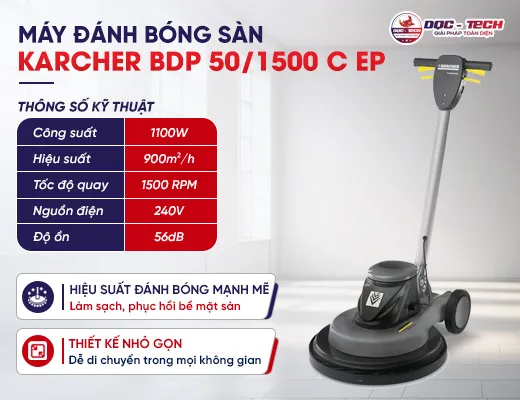 Máy đánh bóng sàn Karcher BDP 50/1500 C Ep - 2
