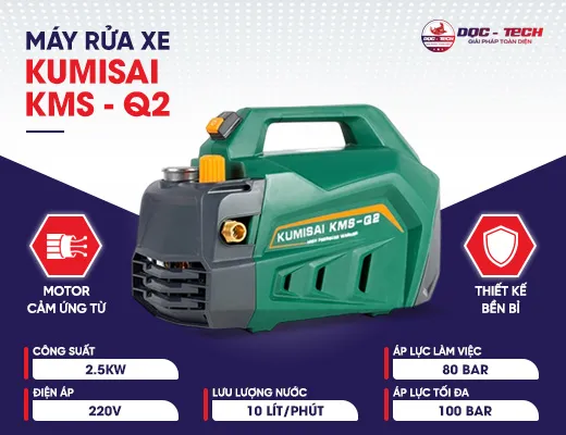 Máy rửa xe gia đình Kumisai KMS-Q2