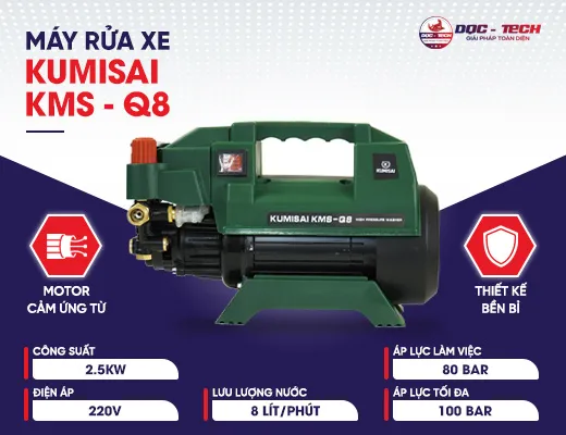 Máy rửa xe gia đình Kumisai KMS-Q8
