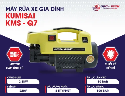 Máy rửa xe gia đình Kumisai KMS-Q7