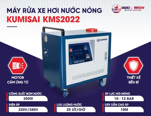 Máy rửa xe hơi nước nóng Kumisai KMS2022