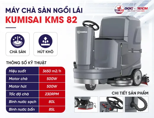 Máy chà sàn ngồi lái Kumisai KMS 82