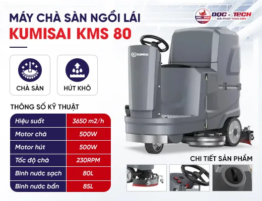 Máy chà sàn ngồi lái Kumisai KMS 80