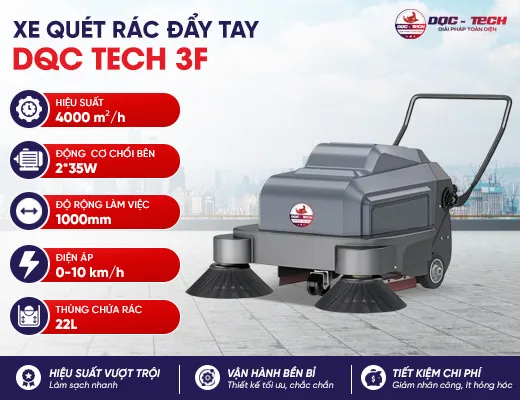 Xe quét rác đẩy tay DQC Tech 3F