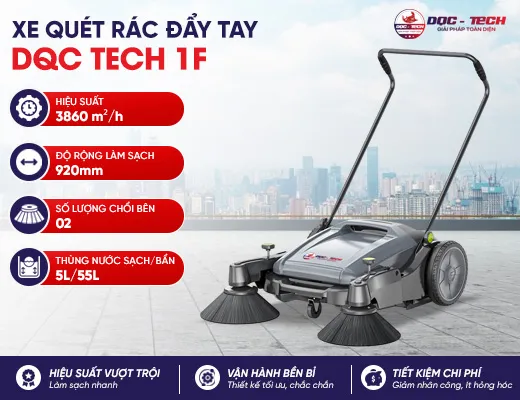 Xe quét rác đẩy tay DQC Tech 1F