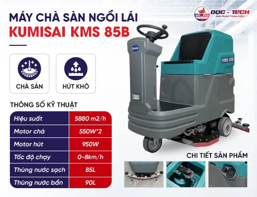 Máy chà sàn ngồi lái Kumisai KMS 85B