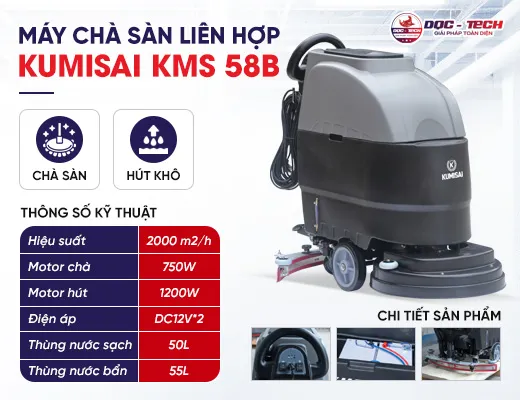 Máy chà sàn Kumisai KMS 58B