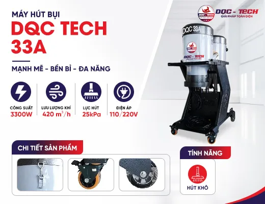 Máy hút bụi công nghiệp DQC Tech 33A