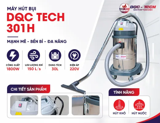 Máy hút bụi công nghiệp DQC Tech 301H
