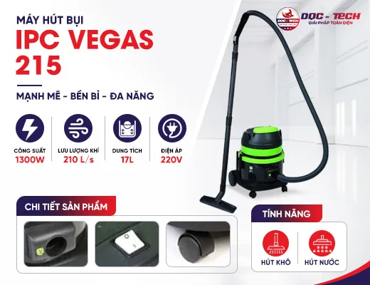 Máy hút bụi công nghiệp IPC Vegas 215