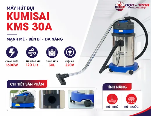 Máy hút bụi công nghiệp Kumisai KMS 30A - 2