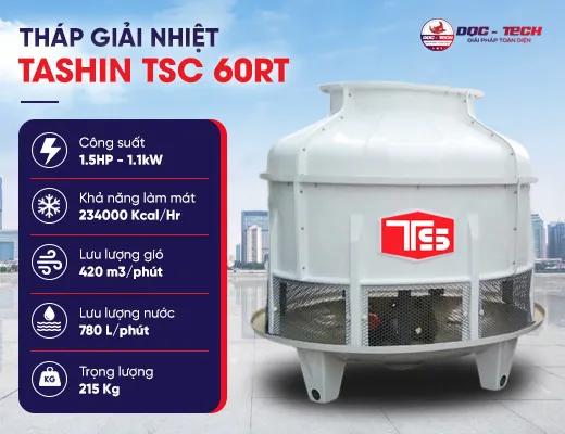 Tháp hạ nhiệt Tashin TSC 60RT