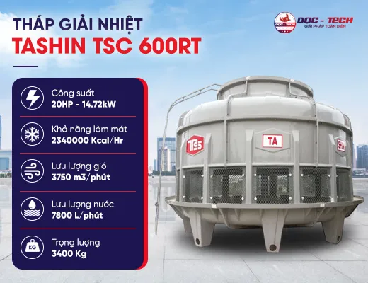 Tháp giải nhiệt nước Tashin TSC 600RT