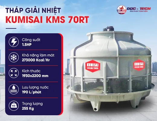 Tháp hạ nhiệt Kumisai KMS 70RT