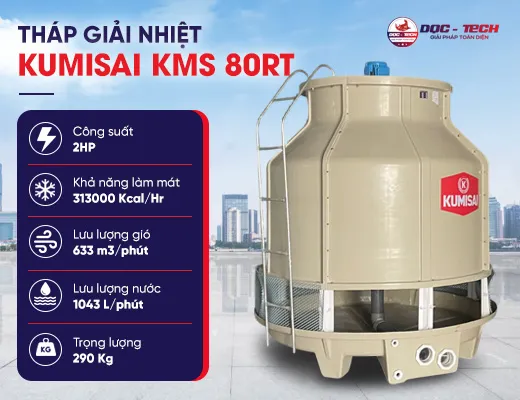 Tháp giải nhiệt Kumisai KMS 80RT
