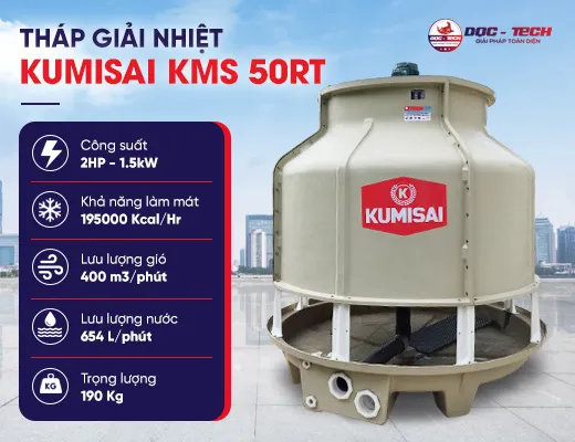 Tháp giải nhiệt Kumisai KMS 50RT