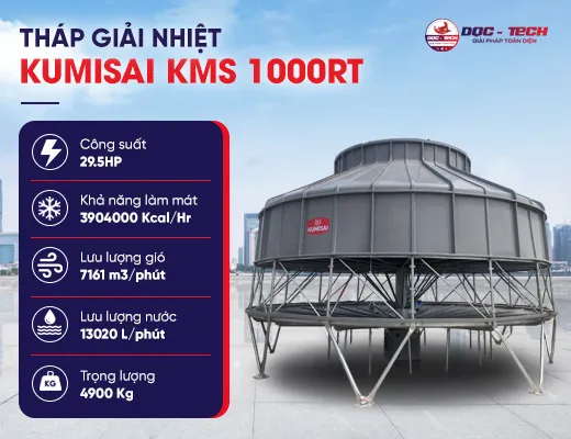 Tháp giải nhiệt Kumisai KMS 1000RT - 2