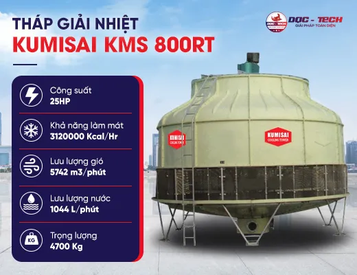 Tháp giải nhiệt Kumisai KMS 800RT