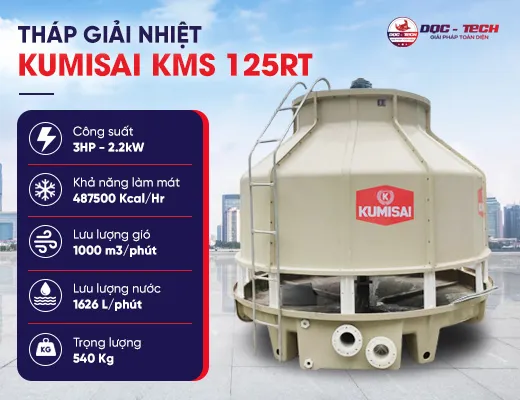 Tháp giải nhiệt Kumisai KMS 125RT