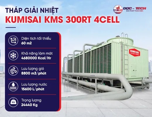 Tháp giải nhiệt Kumisai KMS 300RT 4Cell
