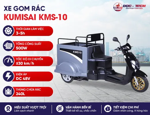 Xe gom rác đường Kumisai KMS-10