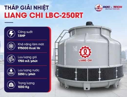 Tháp hạ nhiệt cooling tower Liang Chi LBC-250RT