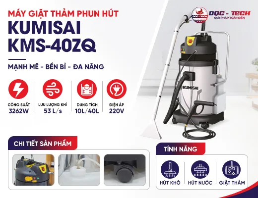 Máy giặt thảm phun hút Kumisai KMS-40ZQ
