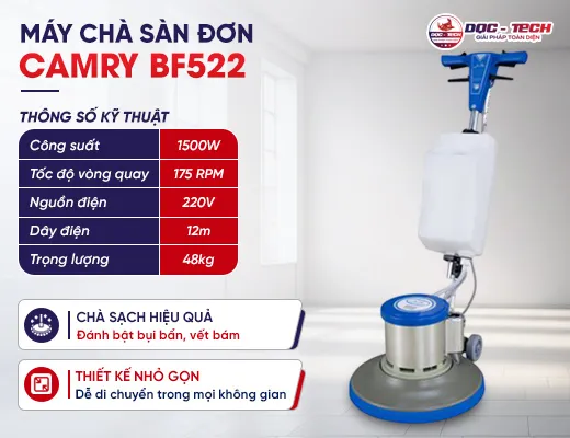 Máy chà sàn giặt thảm Camry BF522