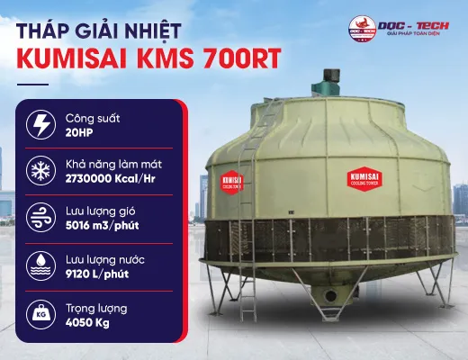 Tháp giải nhiệt Kumisai KMS 700RT