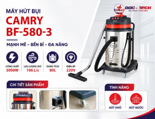 Máy hút bụi công nghiệp nhà xưởng Camry BF-580-3