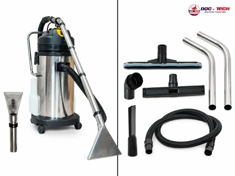 Thiết bị giặt thảm Kumisai KMS 401C tích hợp đầy đủ phụ kiện hút