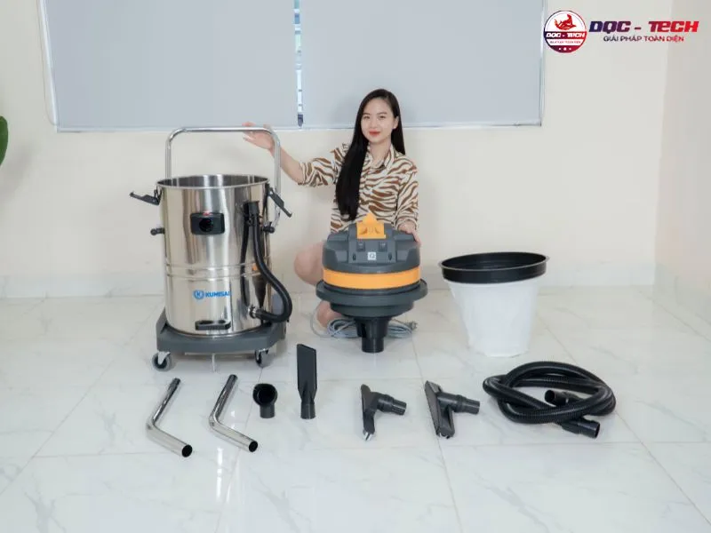 Kiểm tra đầy đủ phụ kiện của máy hút bụi trước khi mua