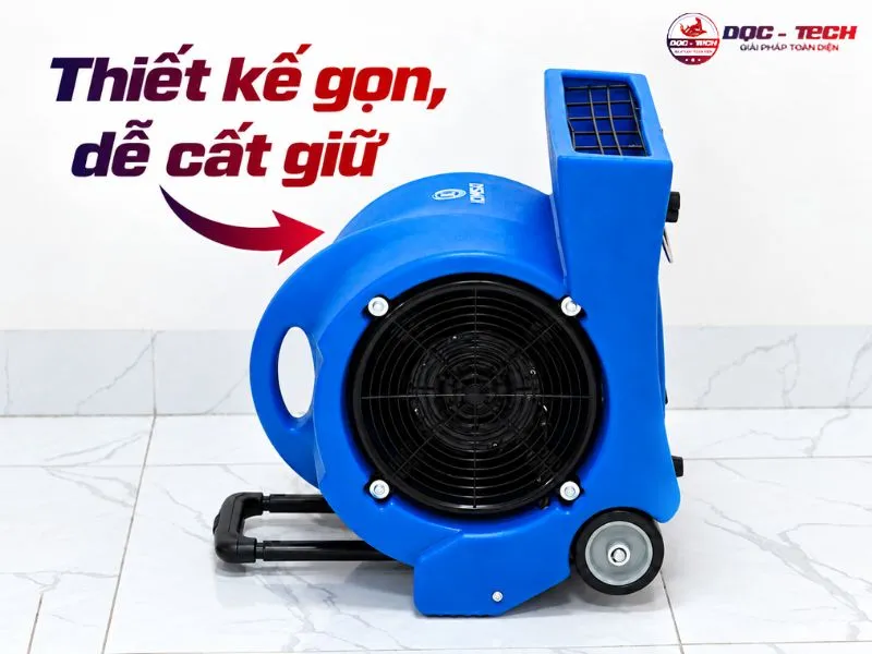 Máy thổi thảm Kumisai KMS 900 thiết kế gọn nhẹ, dễ di chuyển