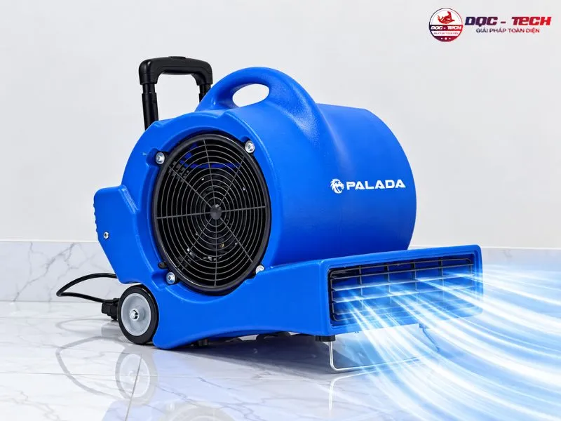 Thiết bị làm khô sàn thảm với luồng gió tập trung