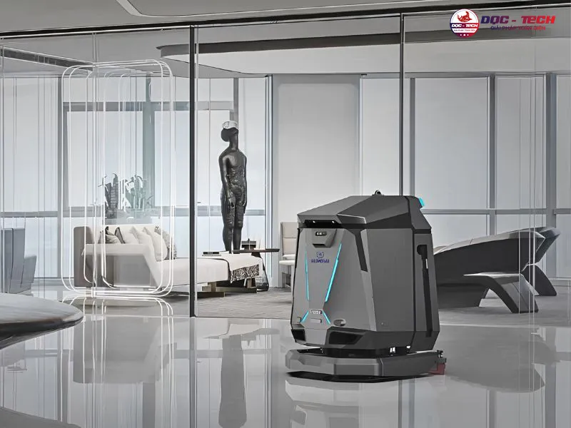 Robot chà sàn Kumisai KMS 501 vệ sinh diện rộng