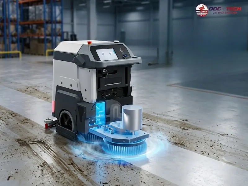 Robot chà sàn Kumisai KMS 502 làm sạch diện rộng