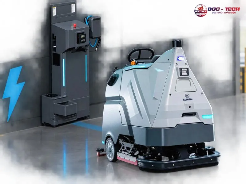 Robot chà sàn Kumisai KMS810 tự bổ sung năng lượng