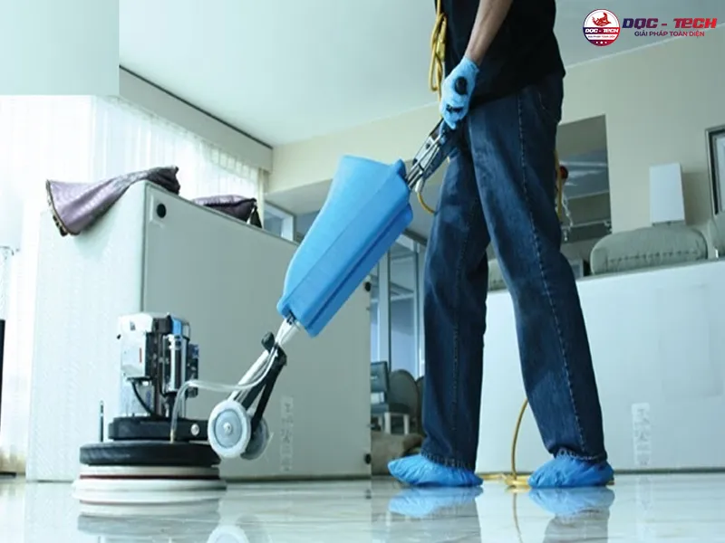 Rút ngắn thời gian vệ sinh sàn diện tích lớn