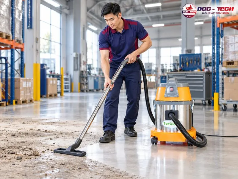 Máy hút bụi công nghiệp 15 lít TopClean TC 15S
