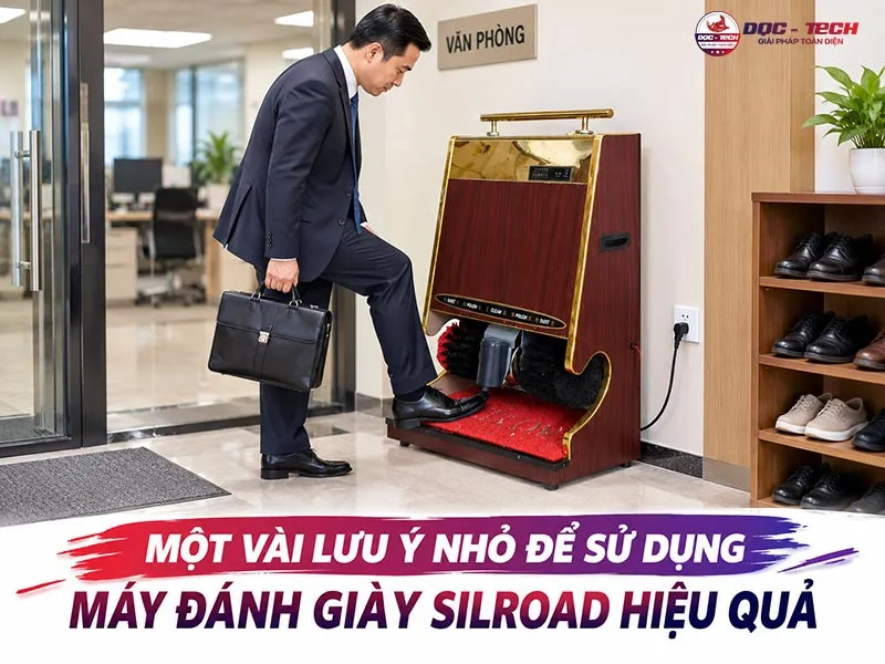 Sử dụng máy đánh giầy Silroad hiệu quả cao