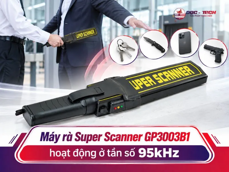 Tần số làm việc của máy dò kim loại Super Scanner GP3003B1