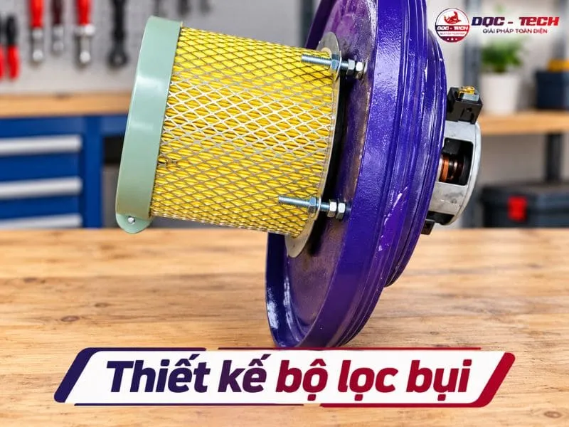 Thiết lập bộ lọc cho thiết bị hút bụi nhà xưởng